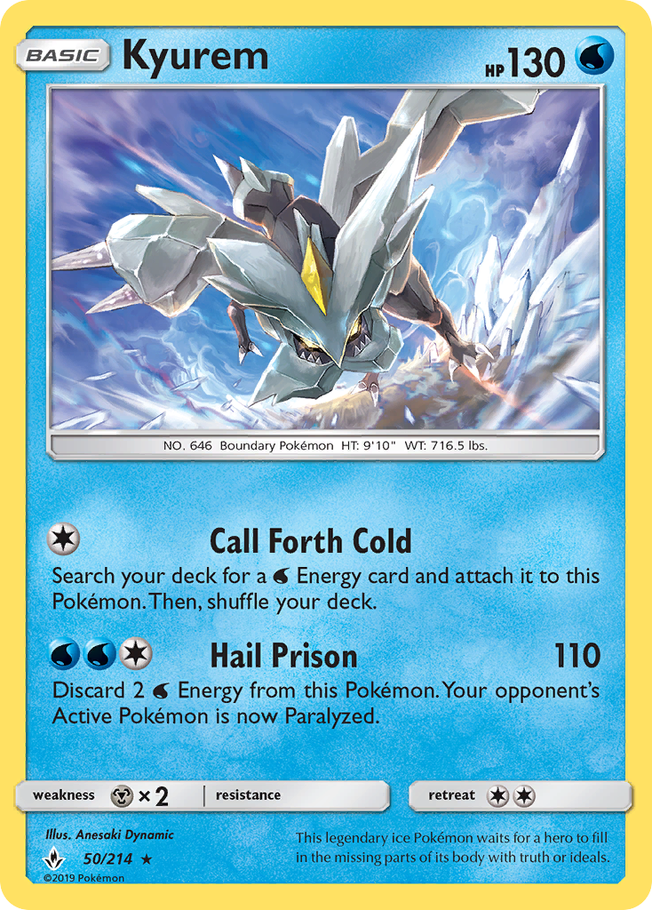 Kyurem (50/214) [Sun & Moon: Unbroken Bonds] | Pegasus Games WI