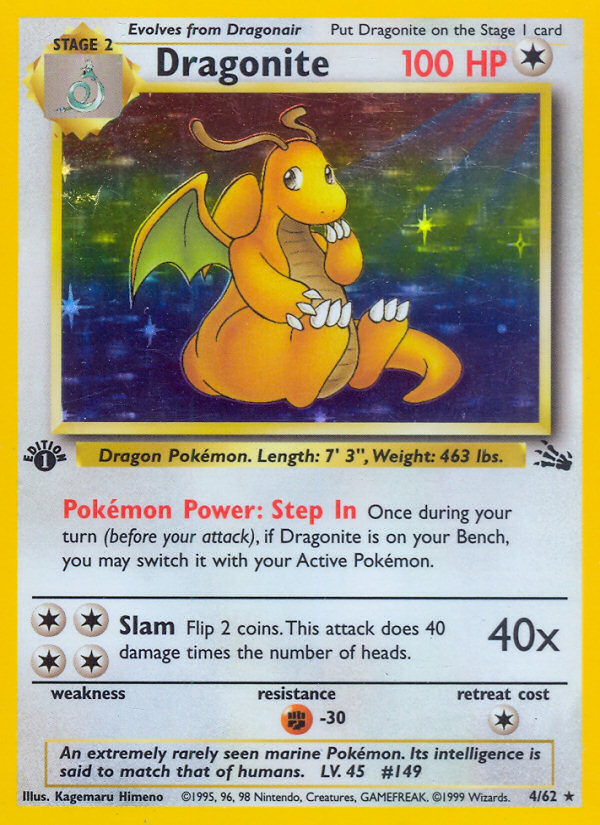 Dragonite (4/62) [Fossil 1st Edition] | Pegasus Games WI