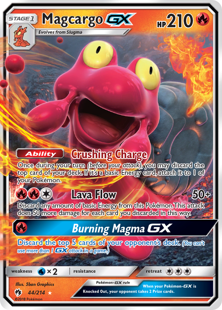 Magcargo GX (44/214) [Sun & Moon: Lost Thunder] | Pegasus Games WI