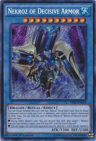 Nekroz of Decisive Armor [THSF-EN019] Secret Rare | Pegasus Games WI