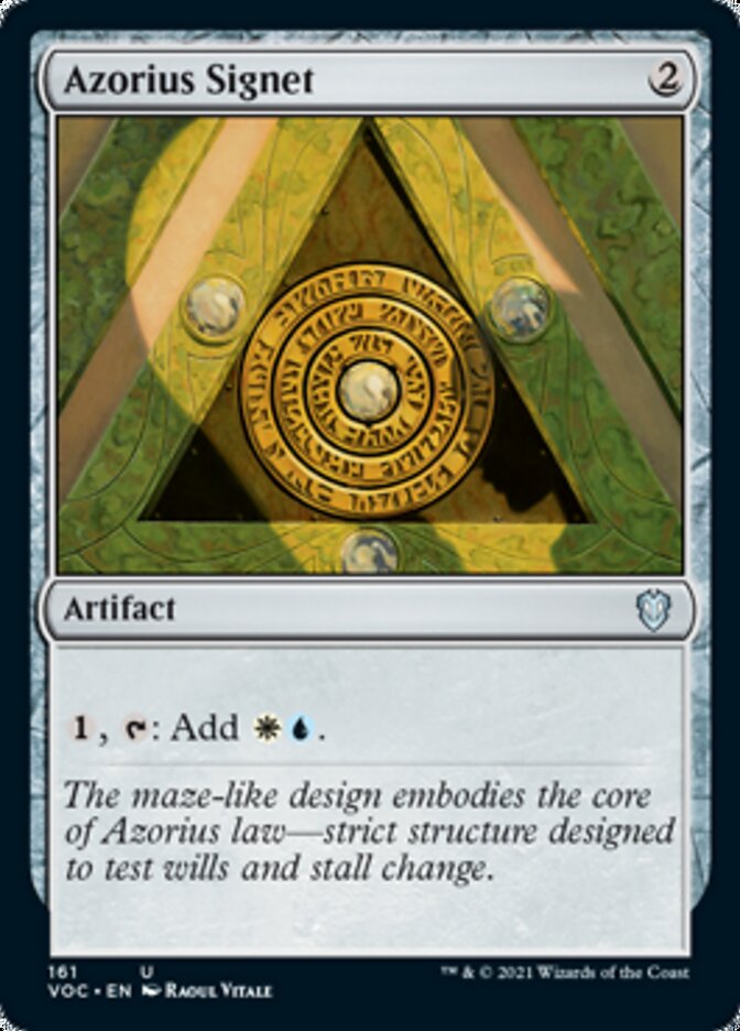 Azorius Signet [Innistrad: Crimson Vow Commander] | Pegasus Games WI