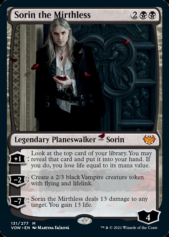 Sorin the Mirthless [Innistrad: Crimson Vow] | Pegasus Games WI
