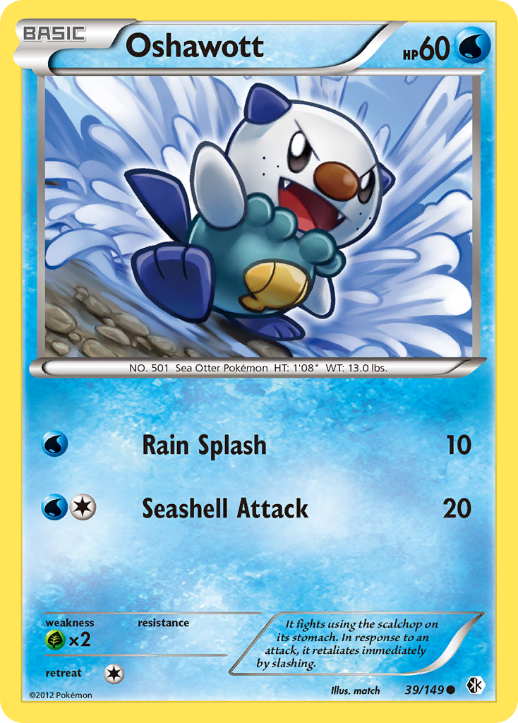 Oshawott (39/149) [Black & White: Boundaries Crossed] | Pegasus Games WI