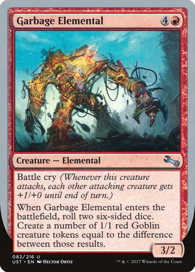 Garbage Elemental (3/2 Creature) [Unstable] | Pegasus Games WI