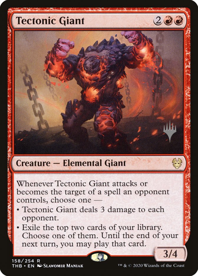 Tectonic Giant (Promo Pack) [Theros Beyond Death Promos] | Pegasus Games WI