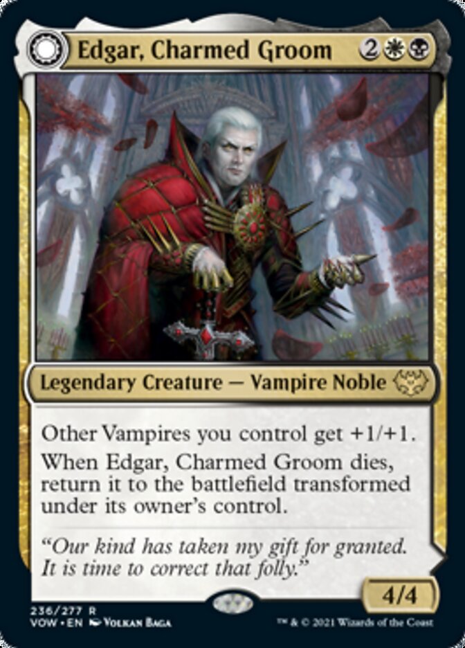 Edgar, Charmed Groom // Edgar Markov's Coffin [Innistrad: Crimson Vow] | Pegasus Games WI