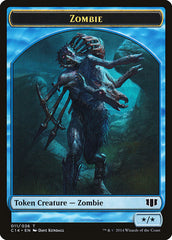 Whale // Zombie (011/036) Double-Sided Token [Commander 2014 Tokens] | Pegasus Games WI