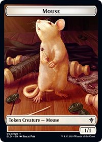 Mouse // Food (16) Double-Sided Token [Throne of Eldraine Tokens] | Pegasus Games WI