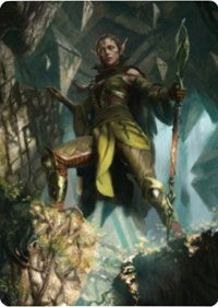 Nissa of Shadowed Boughs 1 Art Card [Zendikar Rising Art Series] | Pegasus Games WI