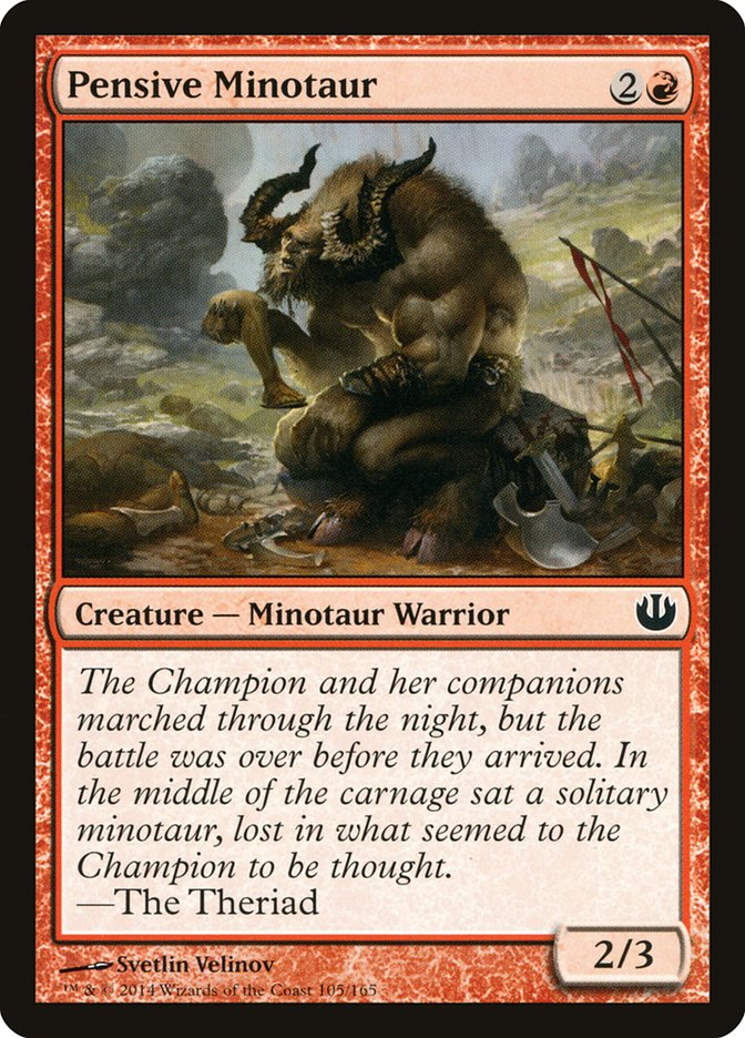 Pensive Minotaur [Journey into Nyx] | Pegasus Games WI