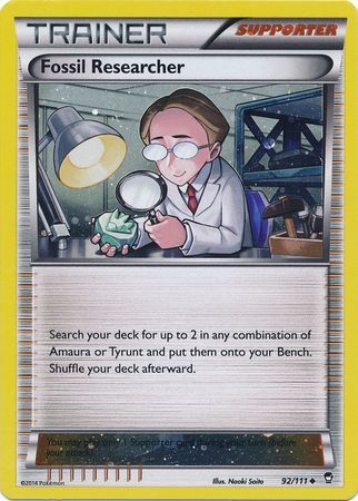 Fossil Researcher (92/111) (Cosmos Holo) [XY: Furious Fists] | Pegasus Games WI