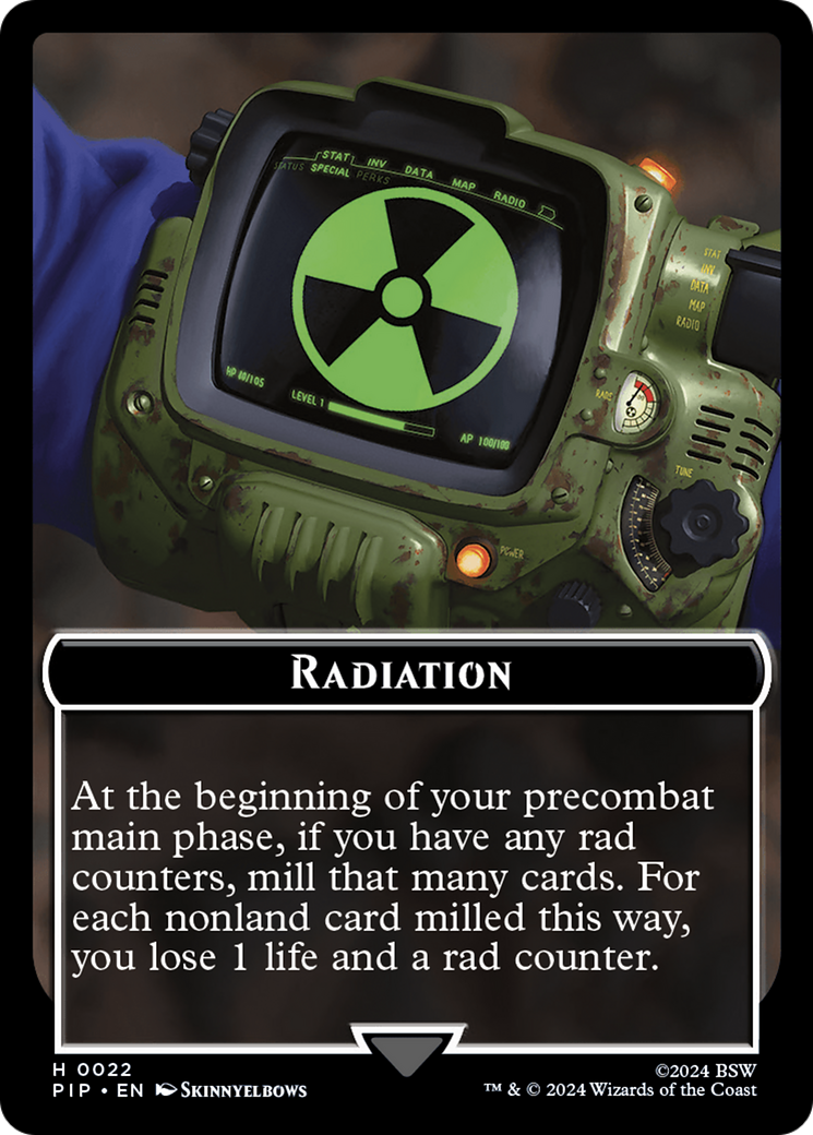 Radiation // Copy Double-Sided Token [Fallout Tokens] | Pegasus Games WI