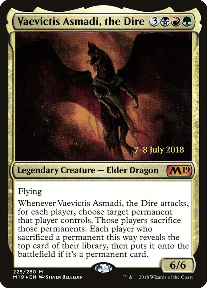 Vaevictis Asmadi, the Dire [Core Set 2019 Prerelease Promos] | Pegasus Games WI