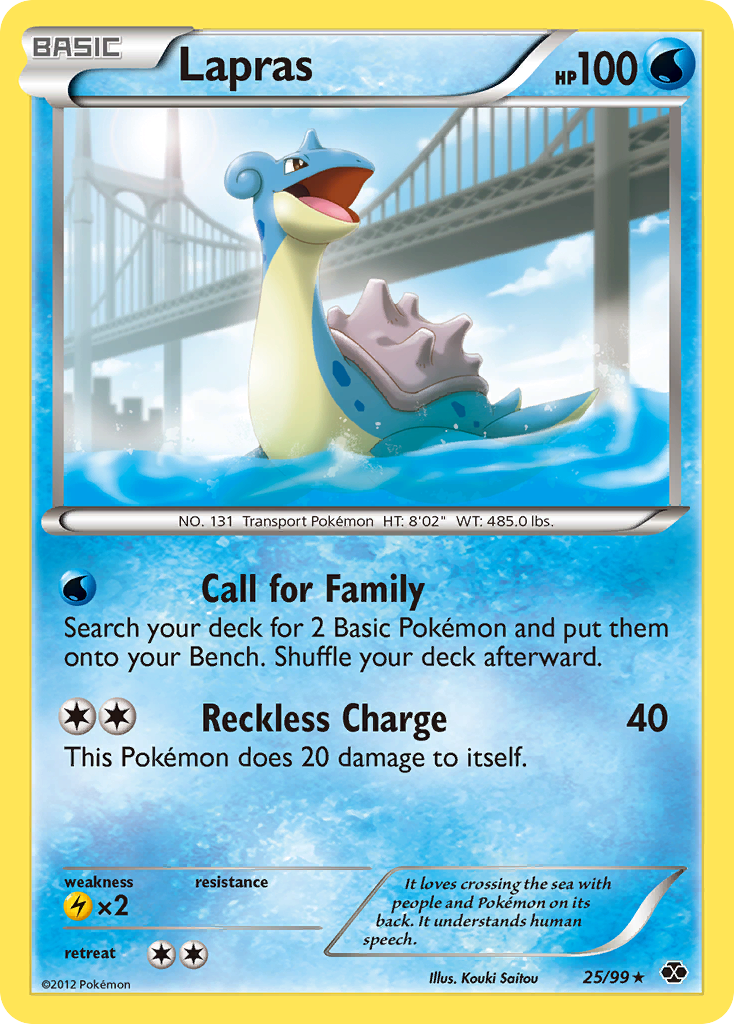 Lapras (25/99) [Black & White: Next Destinies] | Pegasus Games WI