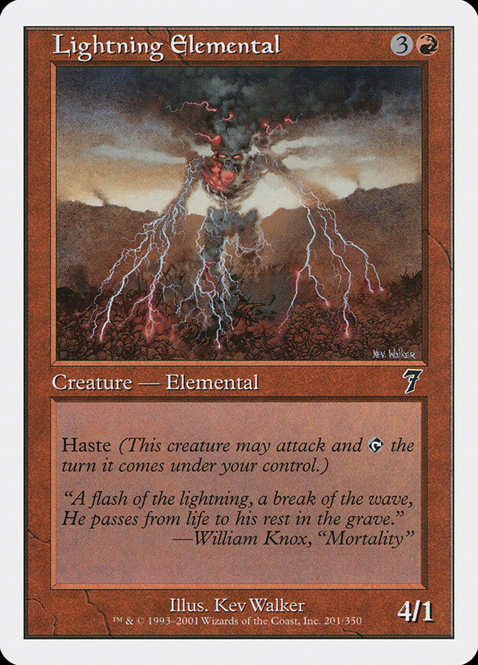 Lightning Elemental [Seventh Edition] | Pegasus Games WI