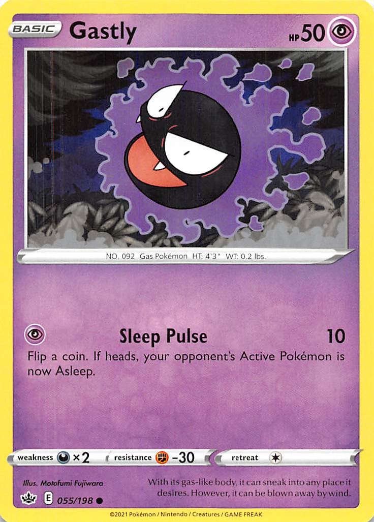 Gastly (055/198) [Sword & Shield: Chilling Reign] | Pegasus Games WI