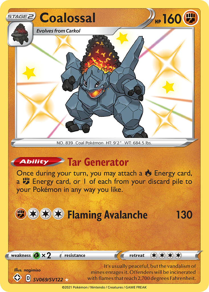 Coalossal (SV069/SV122) [Sword & Shield: Shining Fates] | Pegasus Games WI