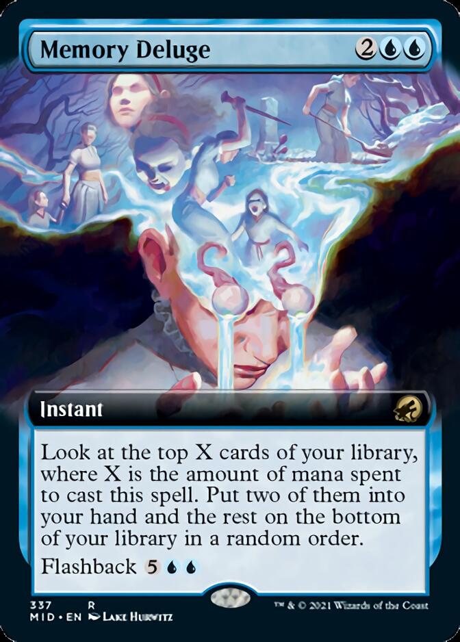 Memory Deluge (Extended Art) [Innistrad: Midnight Hunt] | Pegasus Games WI