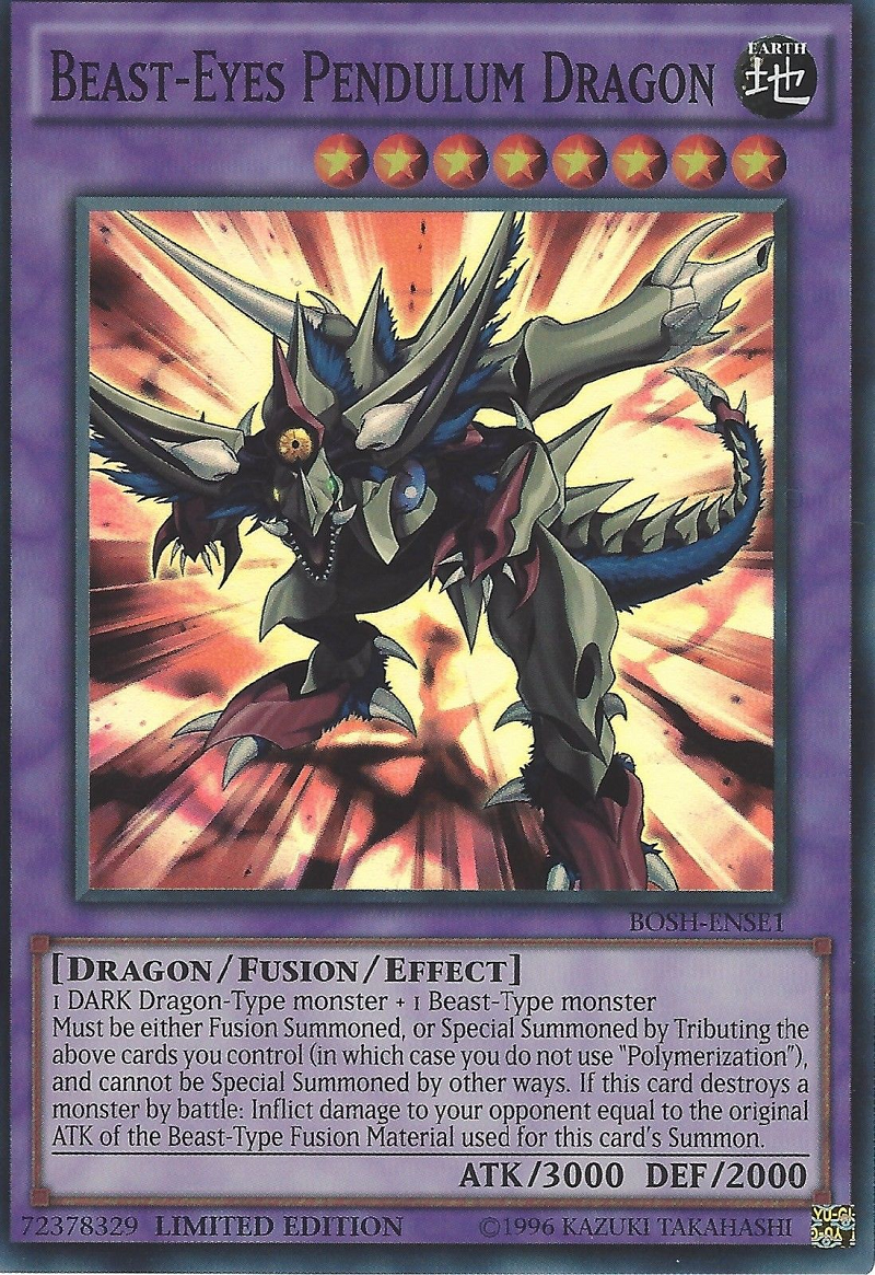 Beast-Eyes Pendulum Dragon [BOSH-ENSE1] Super Rare | Pegasus Games WI