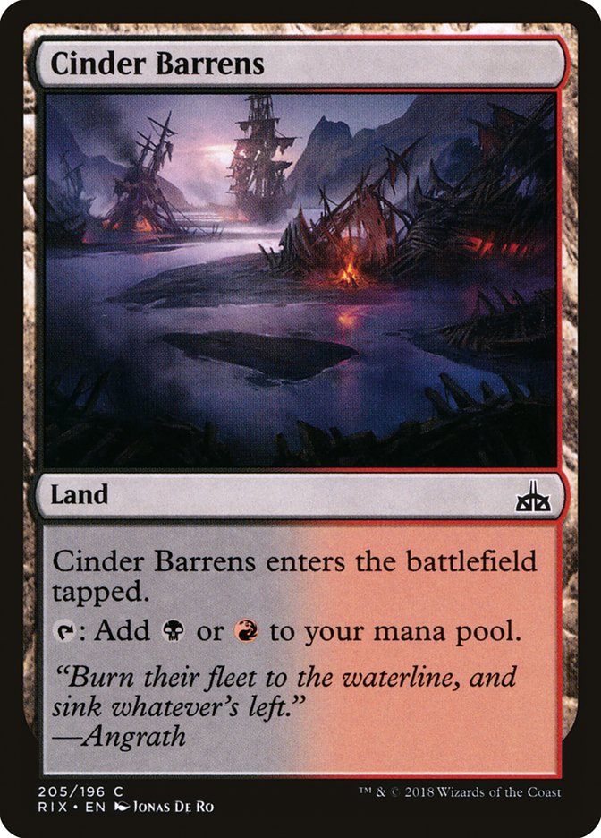 Cinder Barrens [Rivals of Ixalan] | Pegasus Games WI