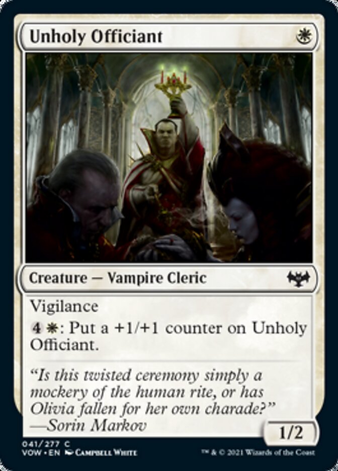 Unholy Officiant [Innistrad: Crimson Vow] | Pegasus Games WI