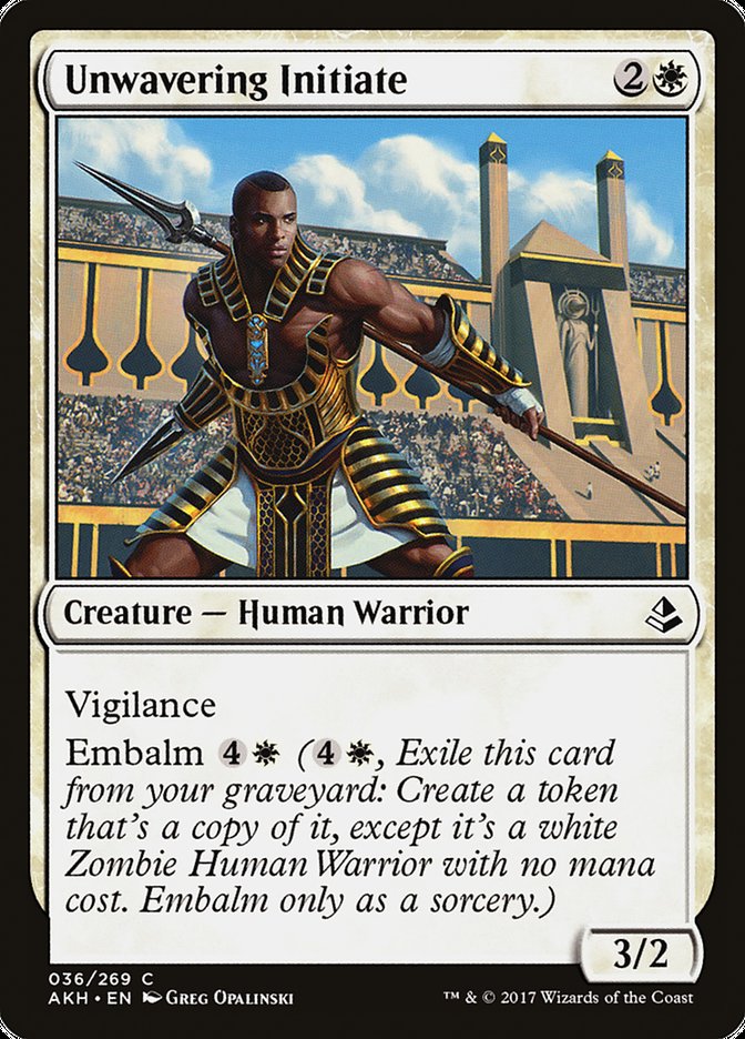 Unwavering Initiate [Amonkhet] | Pegasus Games WI