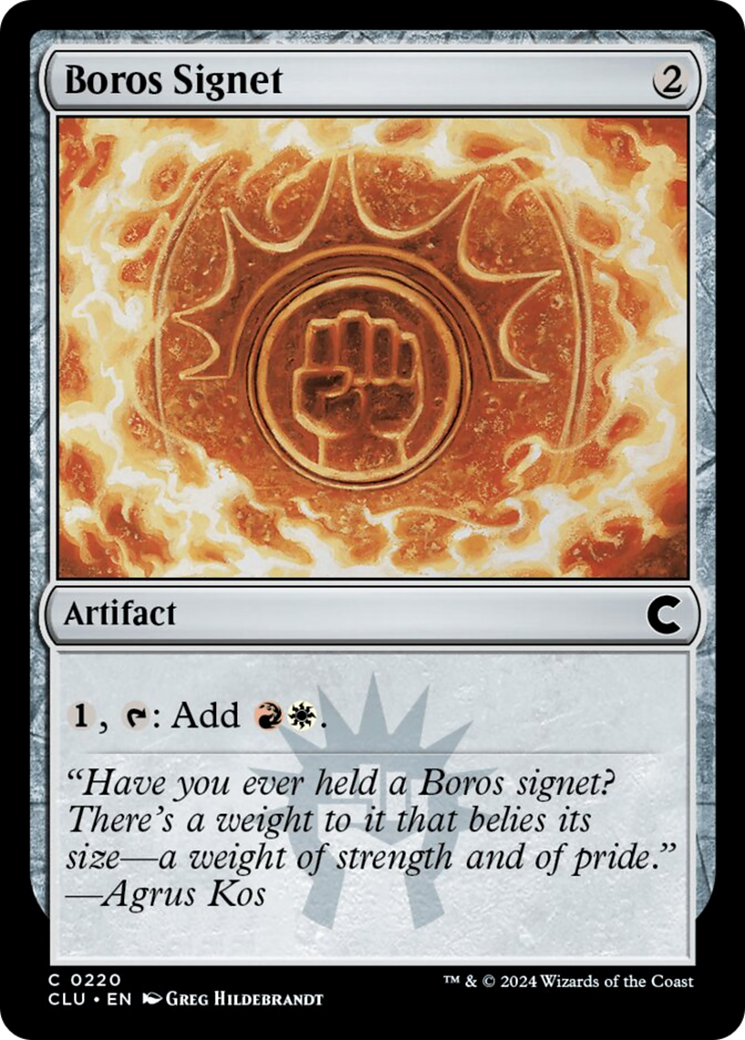 Boros Signet [Ravnica: Clue Edition] | Pegasus Games WI