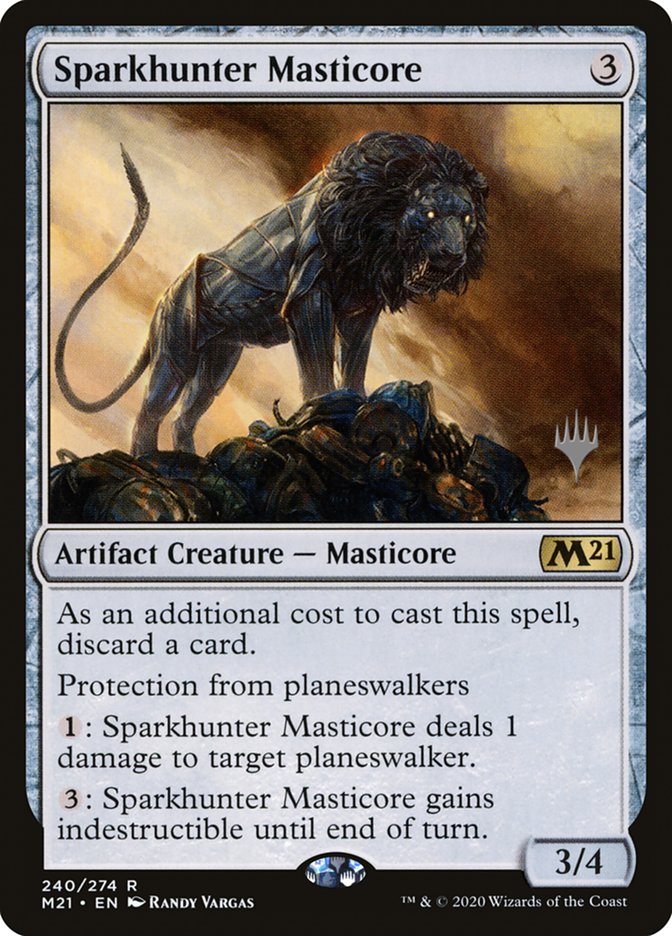 Sparkhunter Masticore (Promo Pack) [Core Set 2021 Promos] | Pegasus Games WI