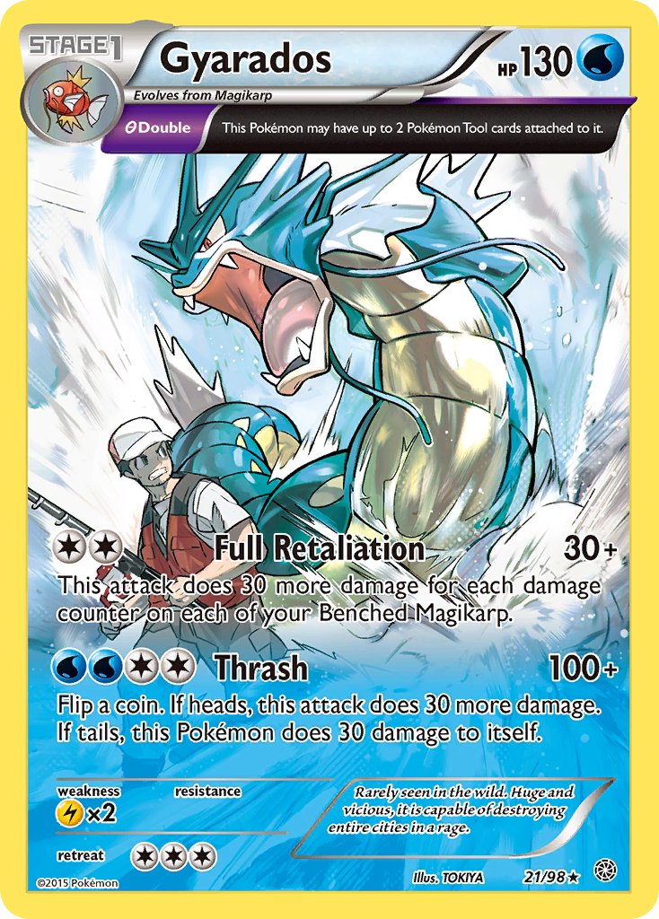 Gyarados (21/98) (Theme Deck Exclusive) [XY: Ancient Origins] | Pegasus Games WI