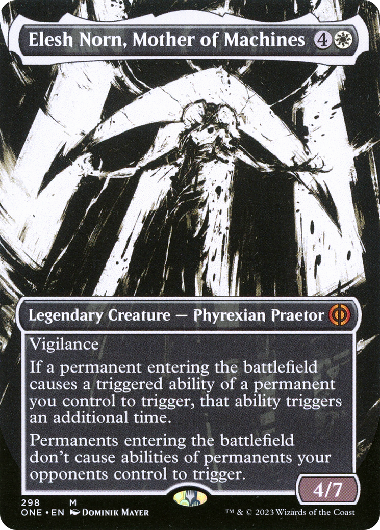 Elesh Norn, Mother of Machines (Borderless Ichor) [Phyrexia: All Will Be One] | Pegasus Games WI