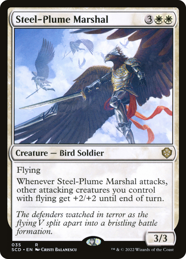 Steel-Plume Marshal [Starter Commander Decks] | Pegasus Games WI