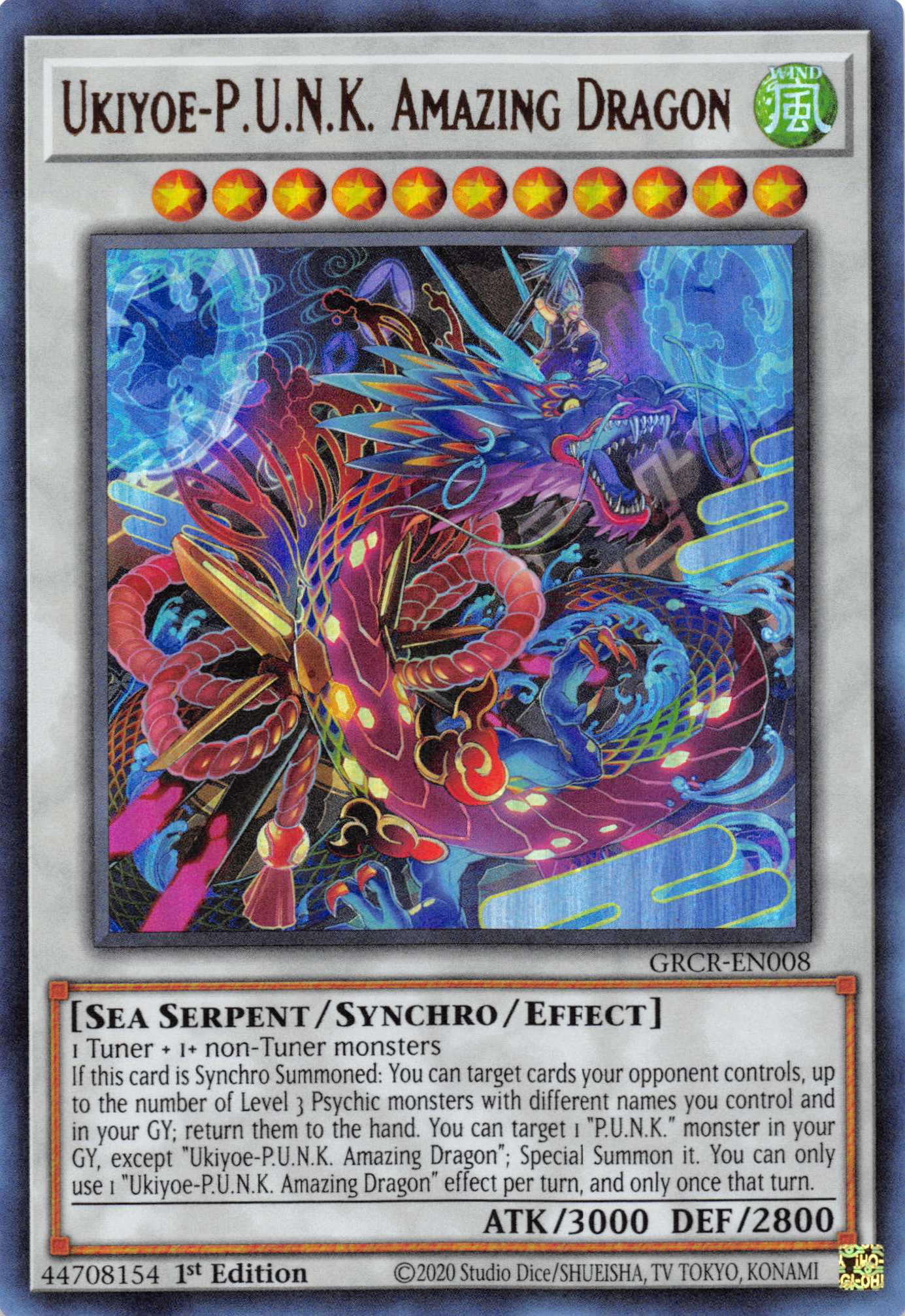 Ukiyoe-P.U.N.K. Amazing Dragon [GRCR-EN008] Ultra Rare | Pegasus Games WI