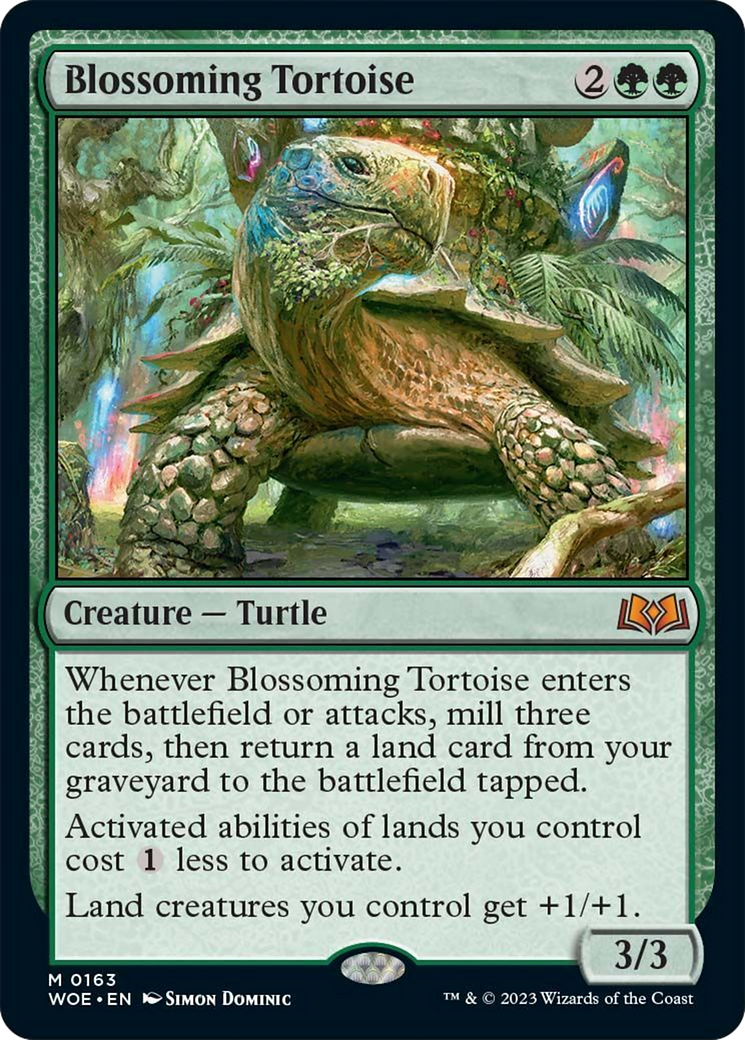 Blossoming Tortoise [Wilds of Eldraine] | Pegasus Games WI