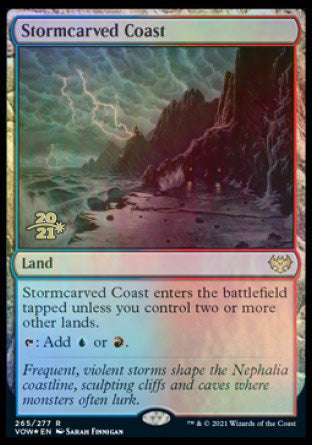 Stormcarved Coast [Innistrad: Crimson Vow Prerelease Promos] | Pegasus Games WI