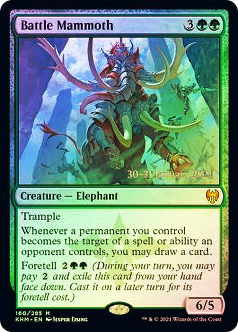 Battle Mammoth [Kaldheim Prerelease Promos] | Pegasus Games WI