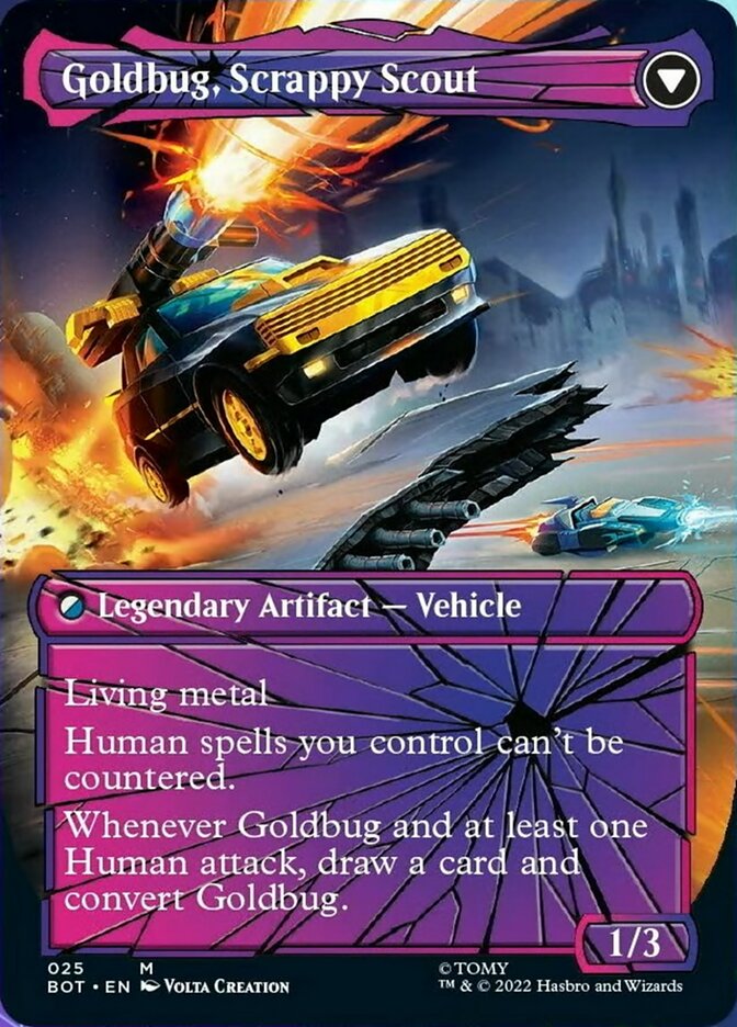 Goldbug, Humanity's Ally // Goldbug, Scrappy Scout (Shattered Glass) [Transformers] | Pegasus Games WI