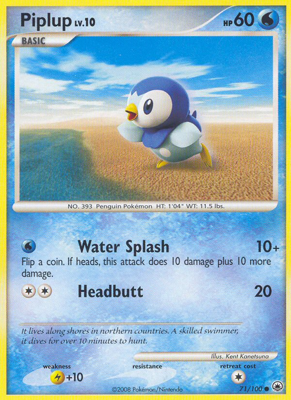 Piplup (71/100) [Diamond & Pearl: Majestic Dawn] | Pegasus Games WI