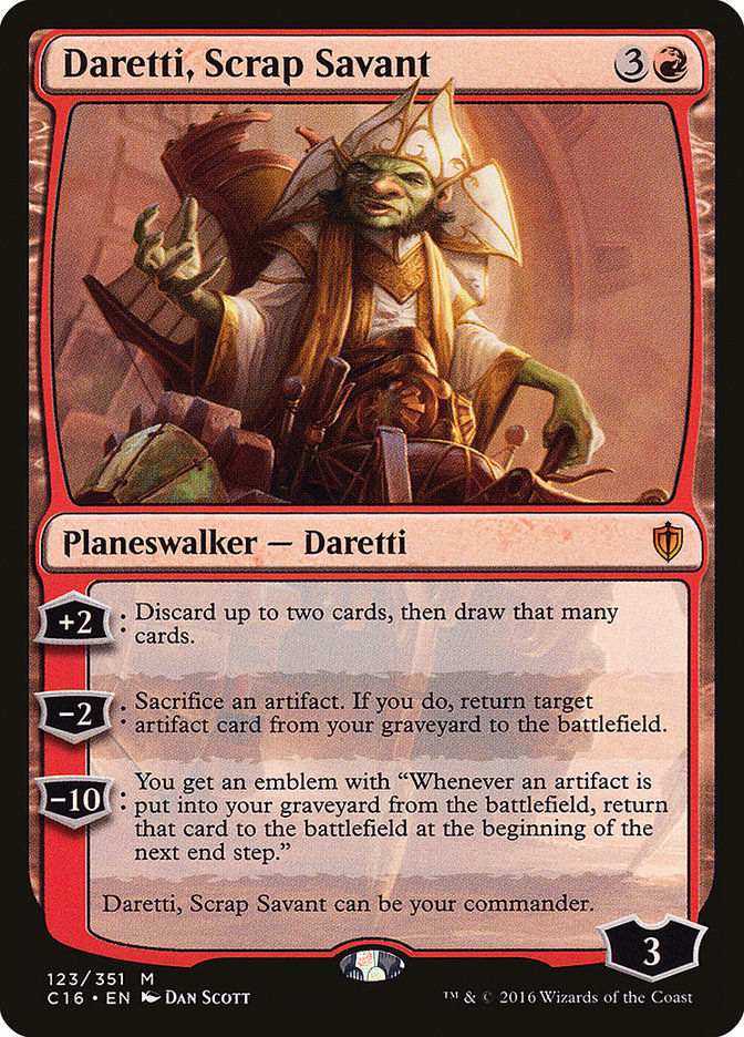 Daretti, Scrap Savant [Commander 2016] | Pegasus Games WI