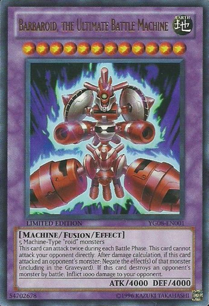 Barbaroid, the Ultimate Battle Machine [YG08-EN001] Ultra Rare | Pegasus Games WI