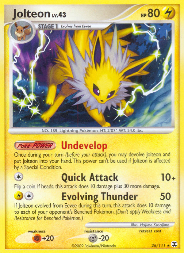 Jolteon (26/111) [Platinum: Rising Rivals] | Pegasus Games WI