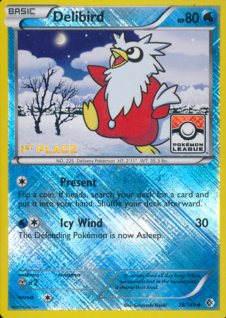 Delibird (38/149) (League Promo 1st Place) [Black & White: Boundaries Crossed] | Pegasus Games WI