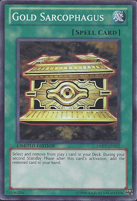 Gold Sarcophagus [DREV-ENSE2] Super Rare | Pegasus Games WI