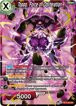 Toppo, Force of Obliteration (BT14-004) [Cross Spirits] | Pegasus Games WI