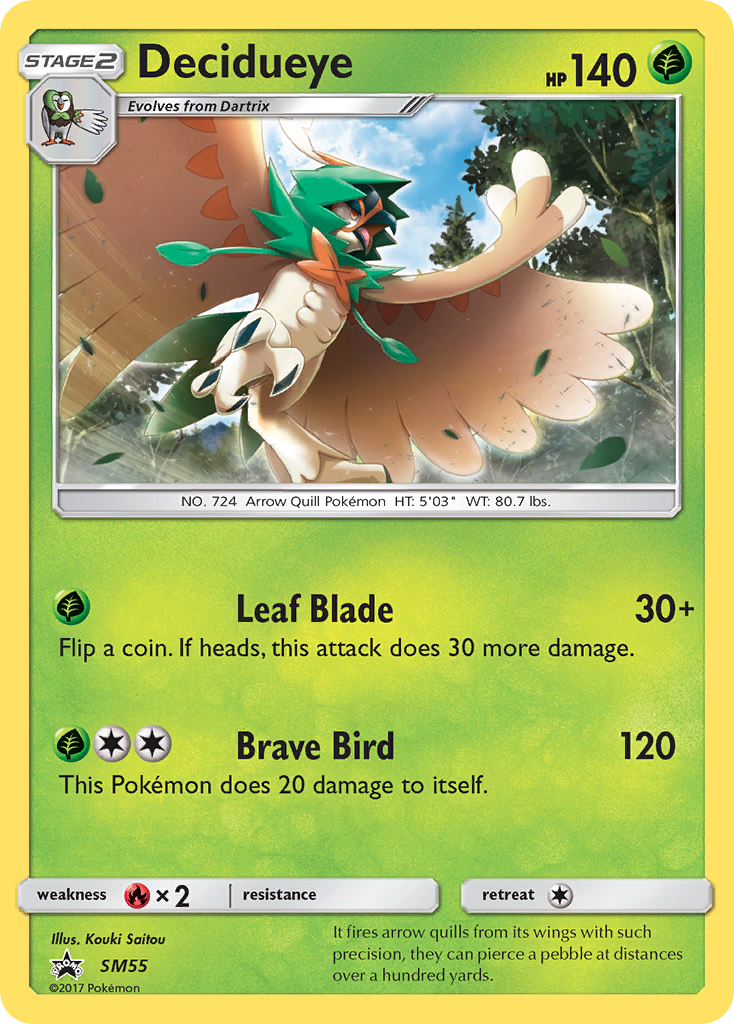 Decidueye (SM55) [Sun & Moon: Black Star Promos] | Pegasus Games WI