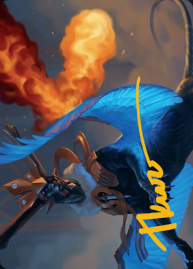 Disdainful Stroke Art Card (Gold-Stamped Signature) [Streets of New Capenna Art Series] | Pegasus Games WI