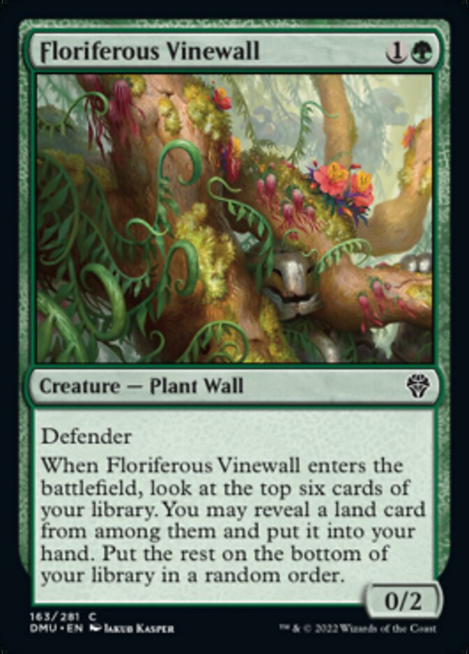 Floriferous Vinewall [Dominaria United] | Pegasus Games WI