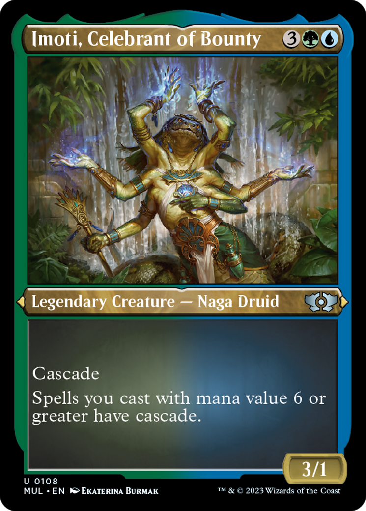 Imoti, Celebrant of Bounty (Foil Etched) [Multiverse Legends] | Pegasus Games WI