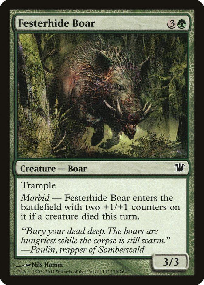 Festerhide Boar [Innistrad] | Pegasus Games WI