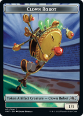 Clown Robot (002) // Food (010) Double-Sided Token [Unfinity Tokens] | Pegasus Games WI