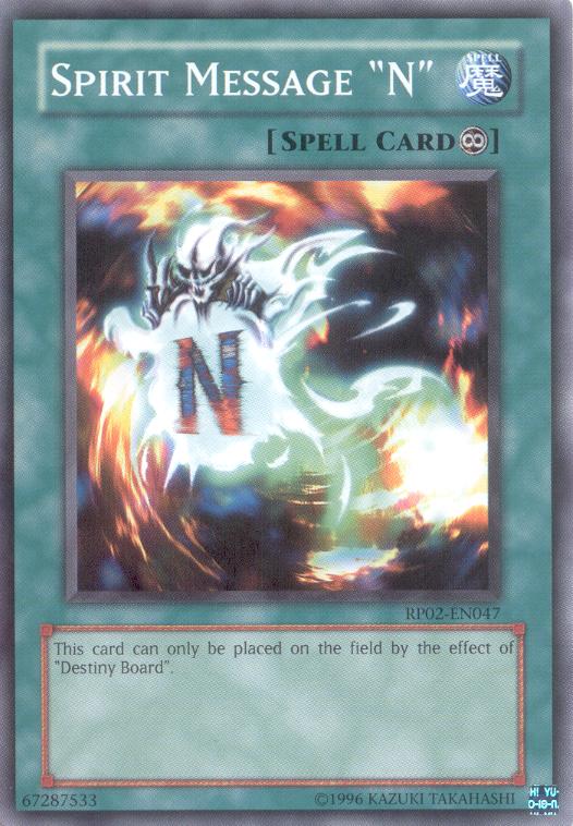 Spirit Message "N" [RP02-EN047] Common | Pegasus Games WI